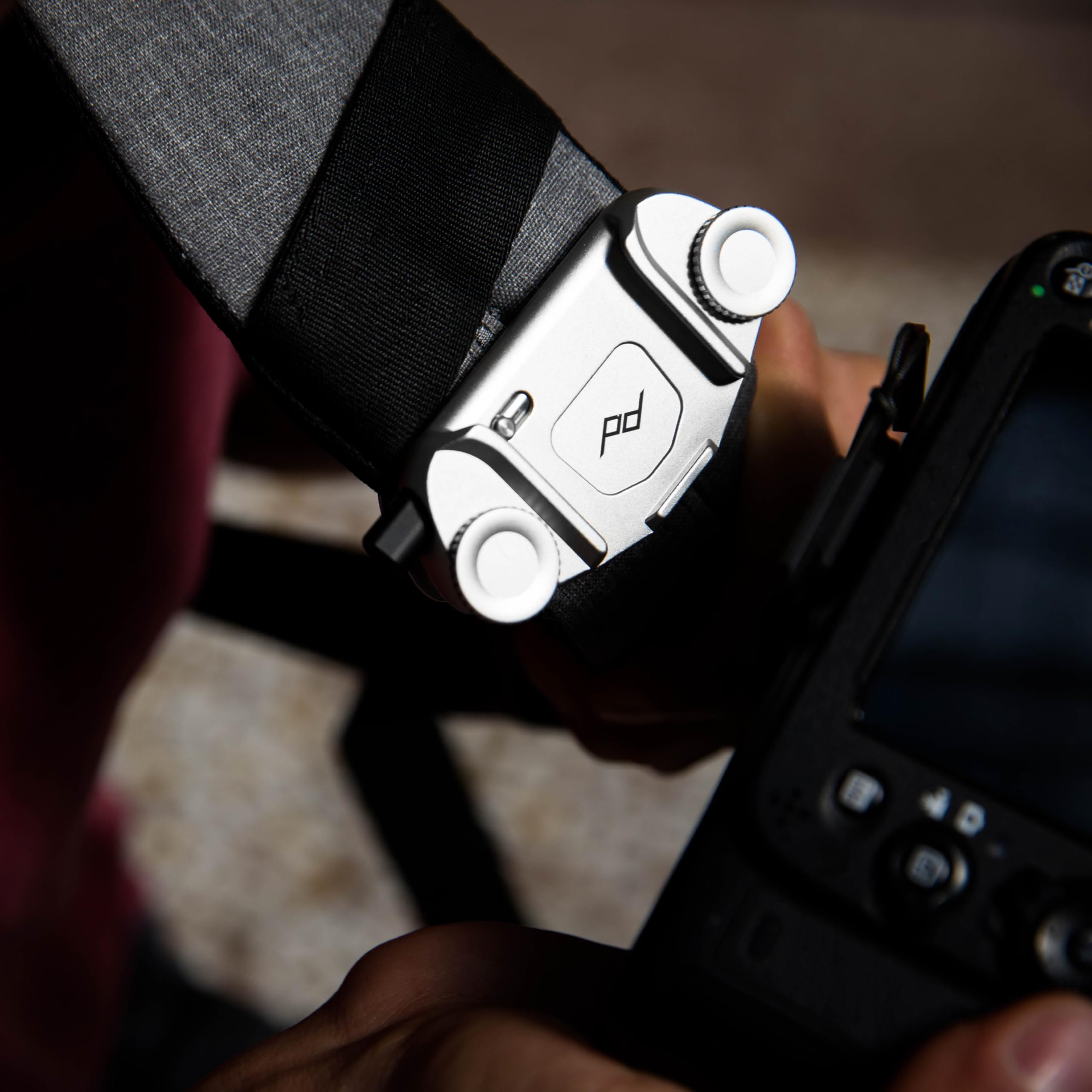 Peak Design Capture Camera Clip V3 Solo, Silver Clip Only, Holds DSLR, Compact and Point and Shoot Bodies, Secure, Stable and Accessible, Attaches to Straps and Belts, Quick Release, 200 lb Capacity - Image 4