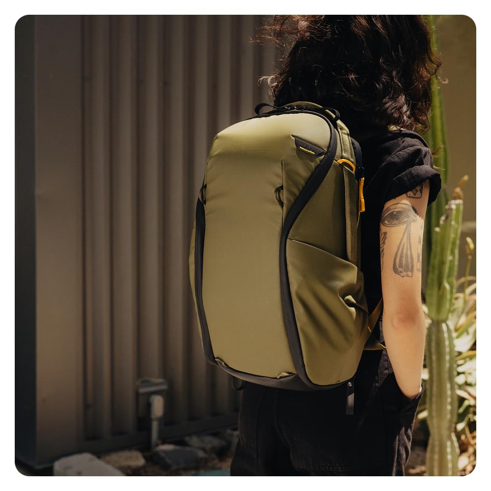 Peak Design Everyday Backpack Zip 15L, Eclipse, 270-Degree Zip, Dual Side Pockets, FlexFold Dividers, Fits 15" Laptop, For Camera Carry, Daily Commutes or Travel, Versatile Backpack for Men and Women - Image 6