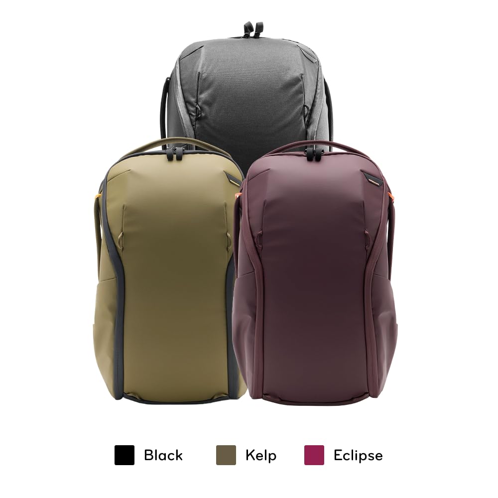 Peak Design Everyday Backpack Zip 15L, Eclipse, 270-Degree Zip, Dual Side Pockets, FlexFold Dividers, Fits 15" Laptop, For Camera Carry, Daily Commutes or Travel, Versatile Backpack for Men and Women - Image 8