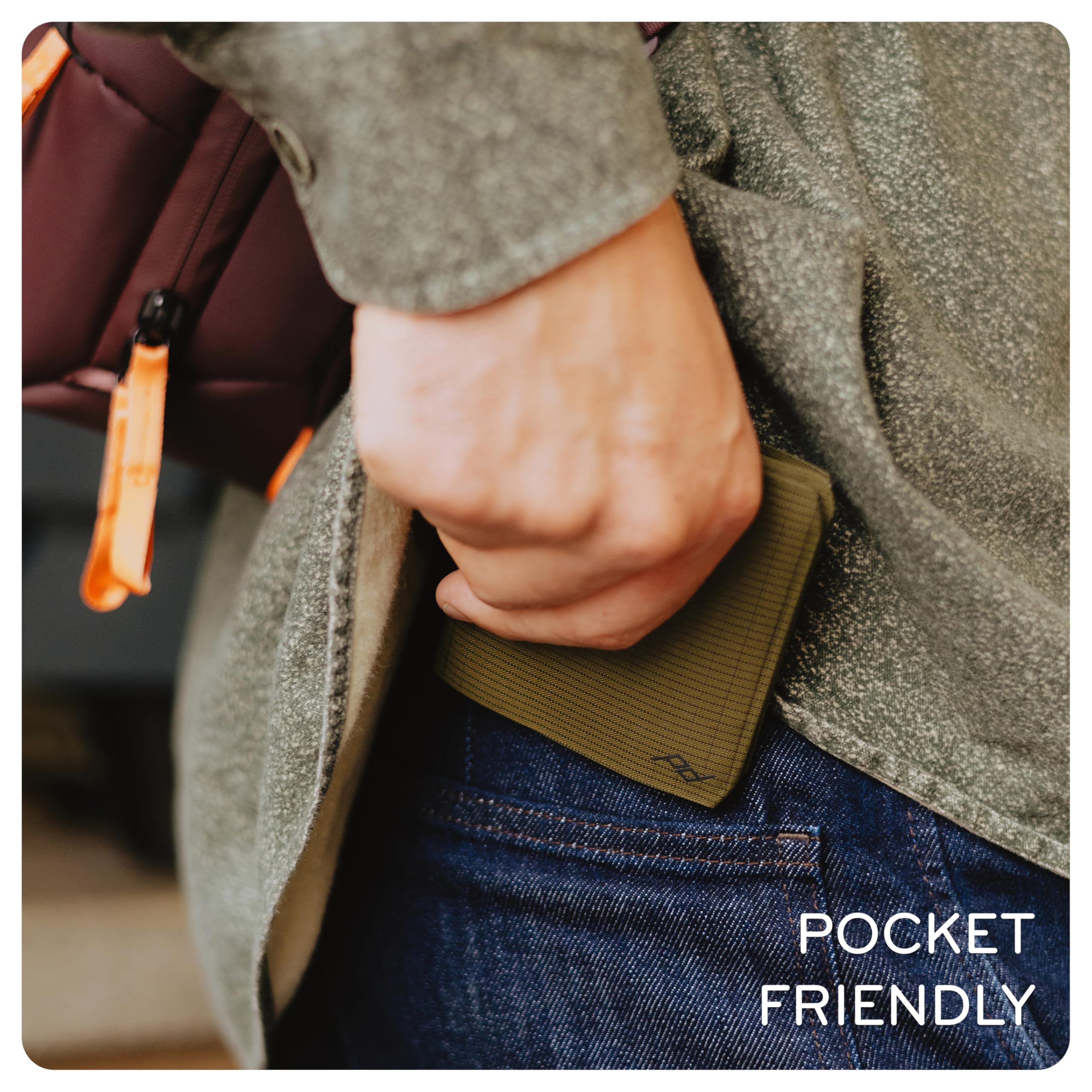 Peak Design Everyday Billfold Wallet, Black, Ultra-Slim Profile, Weatherproof TerraShell Fabric, RFID Blocking, Minimalist Design and Magnetic Closure, Holds Up to 12 Cards and Cash - Image 4