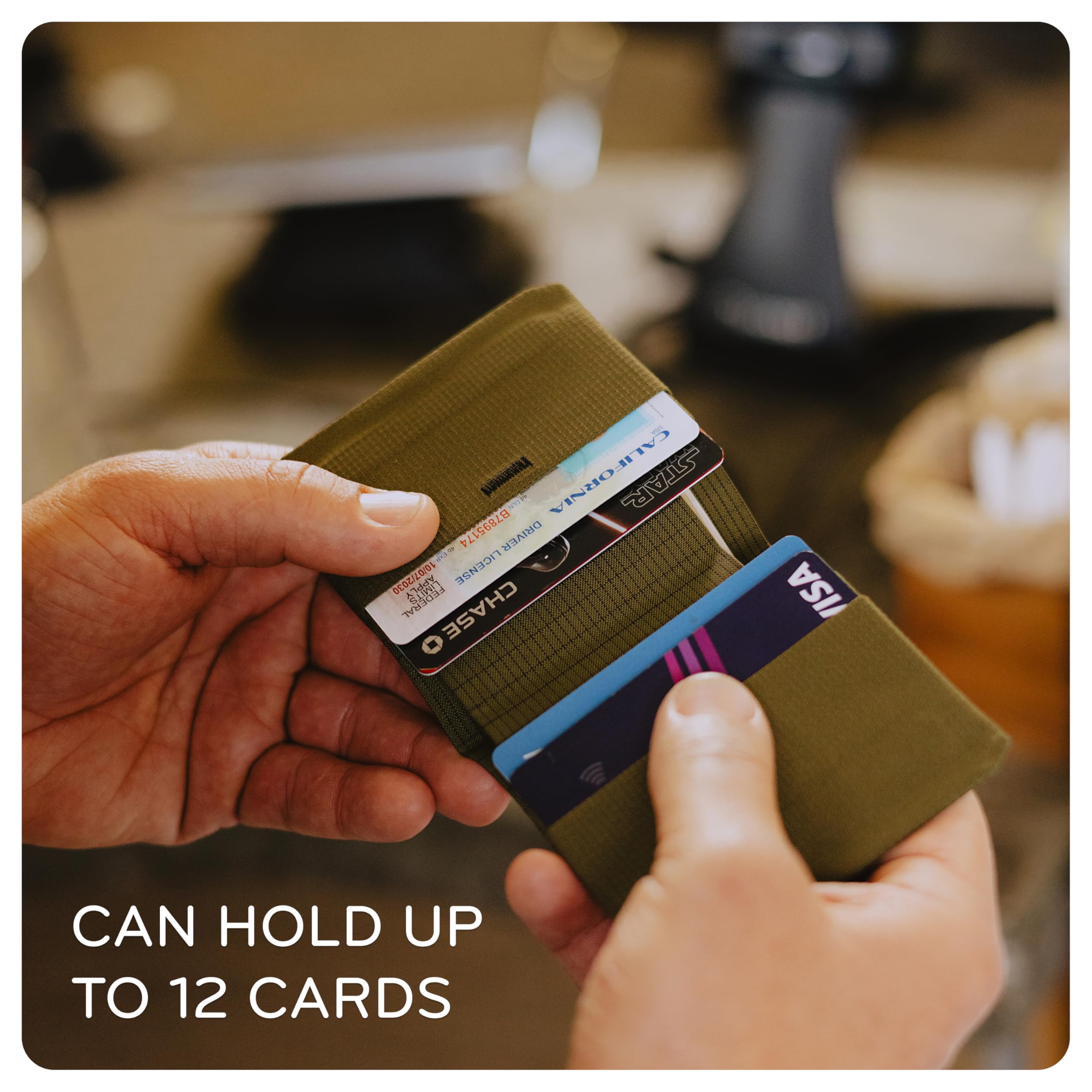 Peak Design Everyday Billfold Wallet, Black, Ultra-Slim Profile, Weatherproof TerraShell Fabric, RFID Blocking, Minimalist Design and Magnetic Closure, Holds Up to 12 Cards and Cash - Image 7