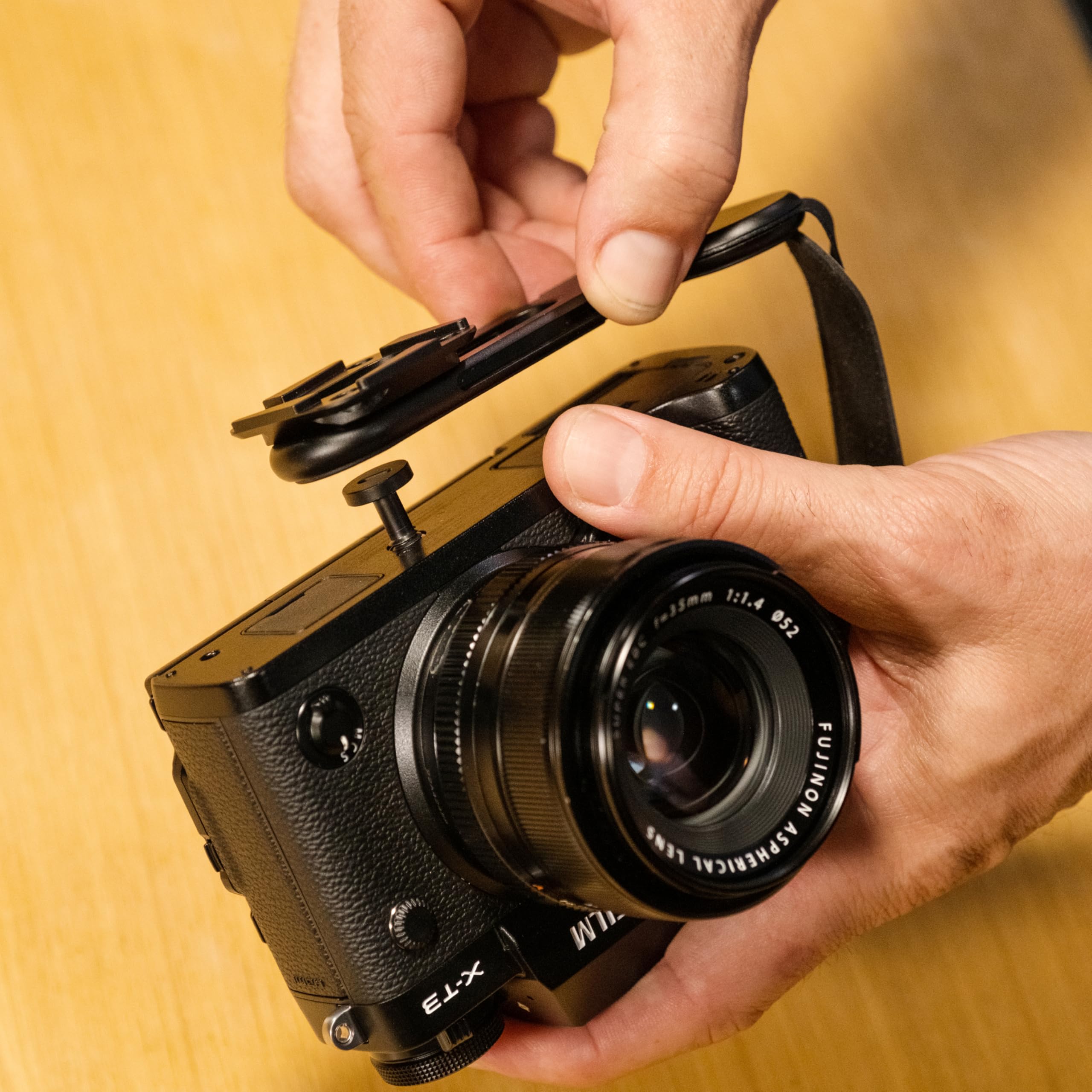 Peak Design Micro Clutch L-Plate Camera Hand Strap, For Mirrorless Cameras, Low-Profile Finger Loop, Battery Access, ARCA-Compatible Baseplate, Secure and Comfortable, Camera Straps for Photographers - Image 5