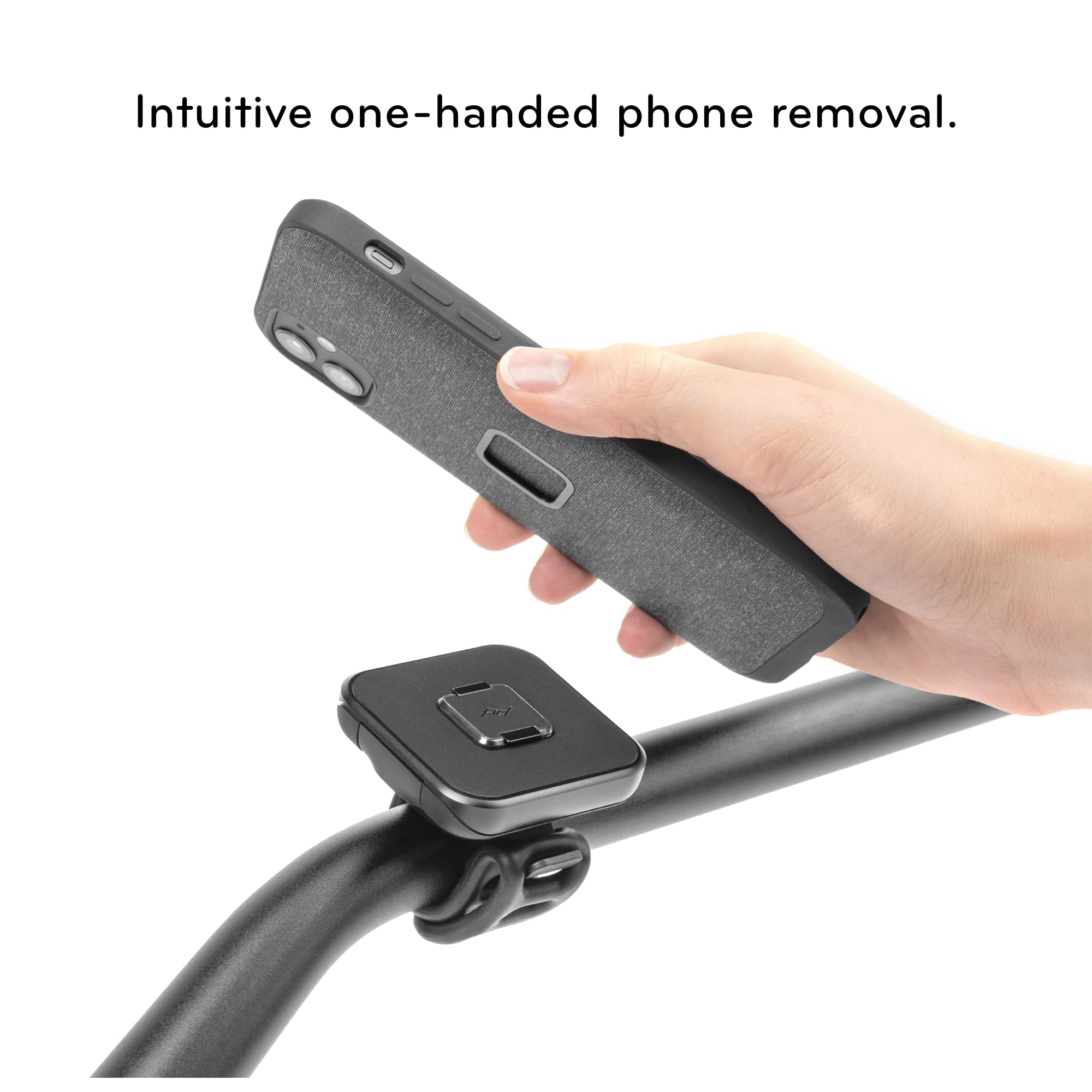 Peak Design Mobile Universal Bar Mount, Silicone Strap Phone Mount, SlimLink Magnetic and Mechanical Lock, Compatible Cases, Phone Holder for Bike, Scooter, Stroller, Golf Cart & More - Image 4