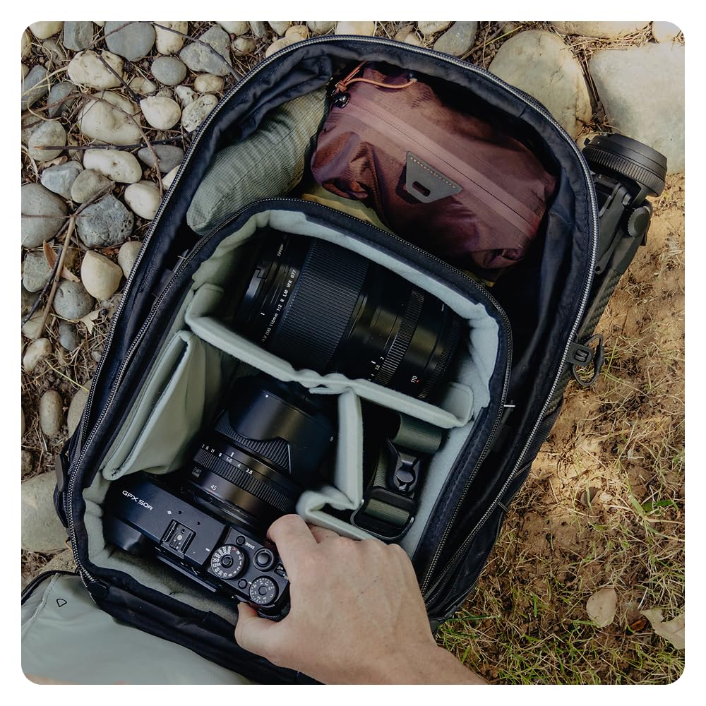 Peak Design Outdoor Backpack 18L, Eclipse, Compact & Lightweight Frameless Daypack, 270-Degree Rear Zip, Ideal for Day Hikes, Hydration, Camera Carry & Commuting, Versatile Backpack for Men and Women - Image 3