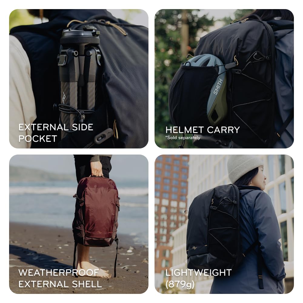 Peak Design Outdoor Backpack 18L, Eclipse, Compact & Lightweight Frameless Daypack, 270-Degree Rear Zip, Ideal for Day Hikes, Hydration, Camera Carry & Commuting, Versatile Backpack for Men and Women - Image 5