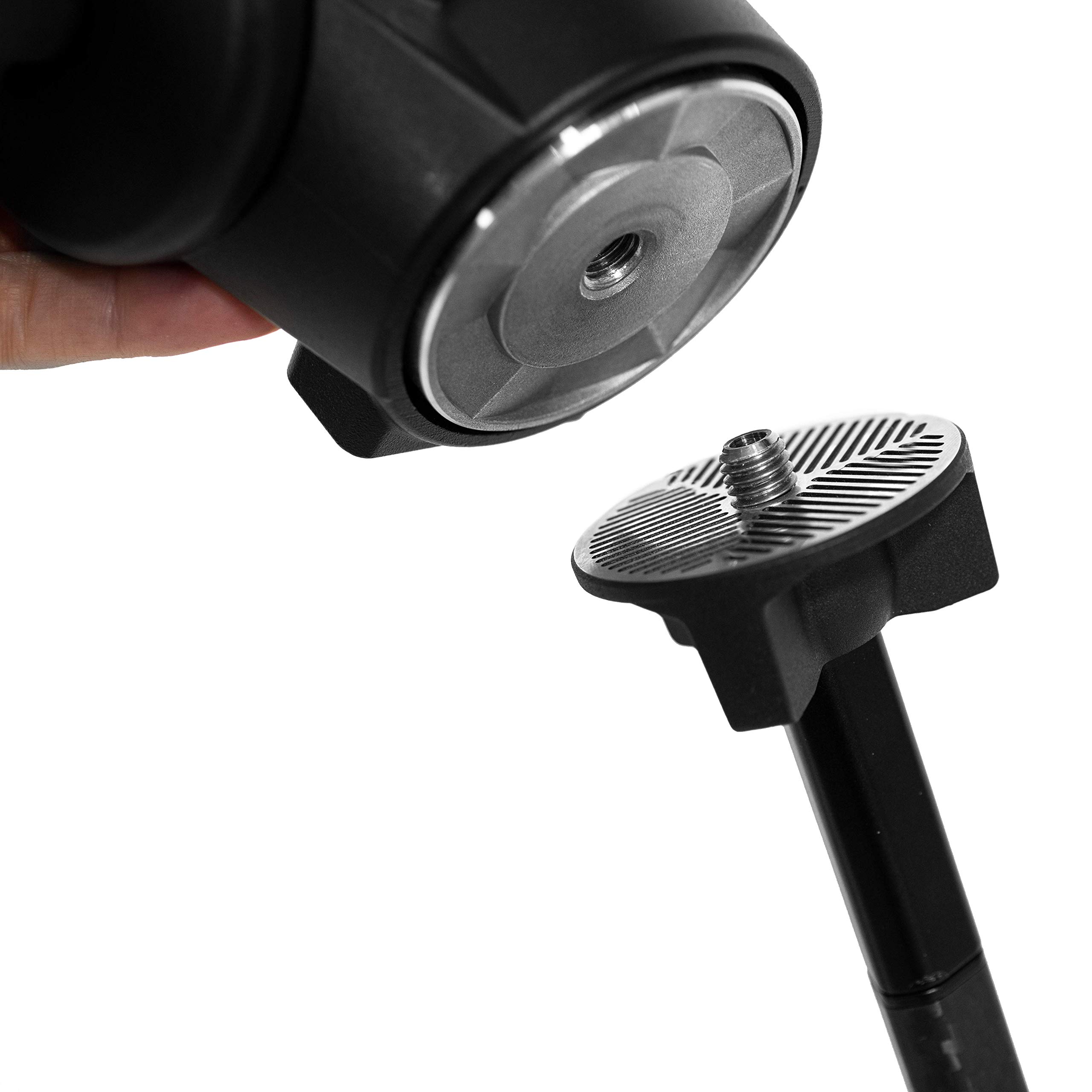 Peak Design Universal Head Adapter for Travel Tripod, 3/8" Thread Mount, Compatible with Carbon & Aluminum Tripods, Includes Hex Wrench, Use Travel Tripod Legs with Any Head - Image 3