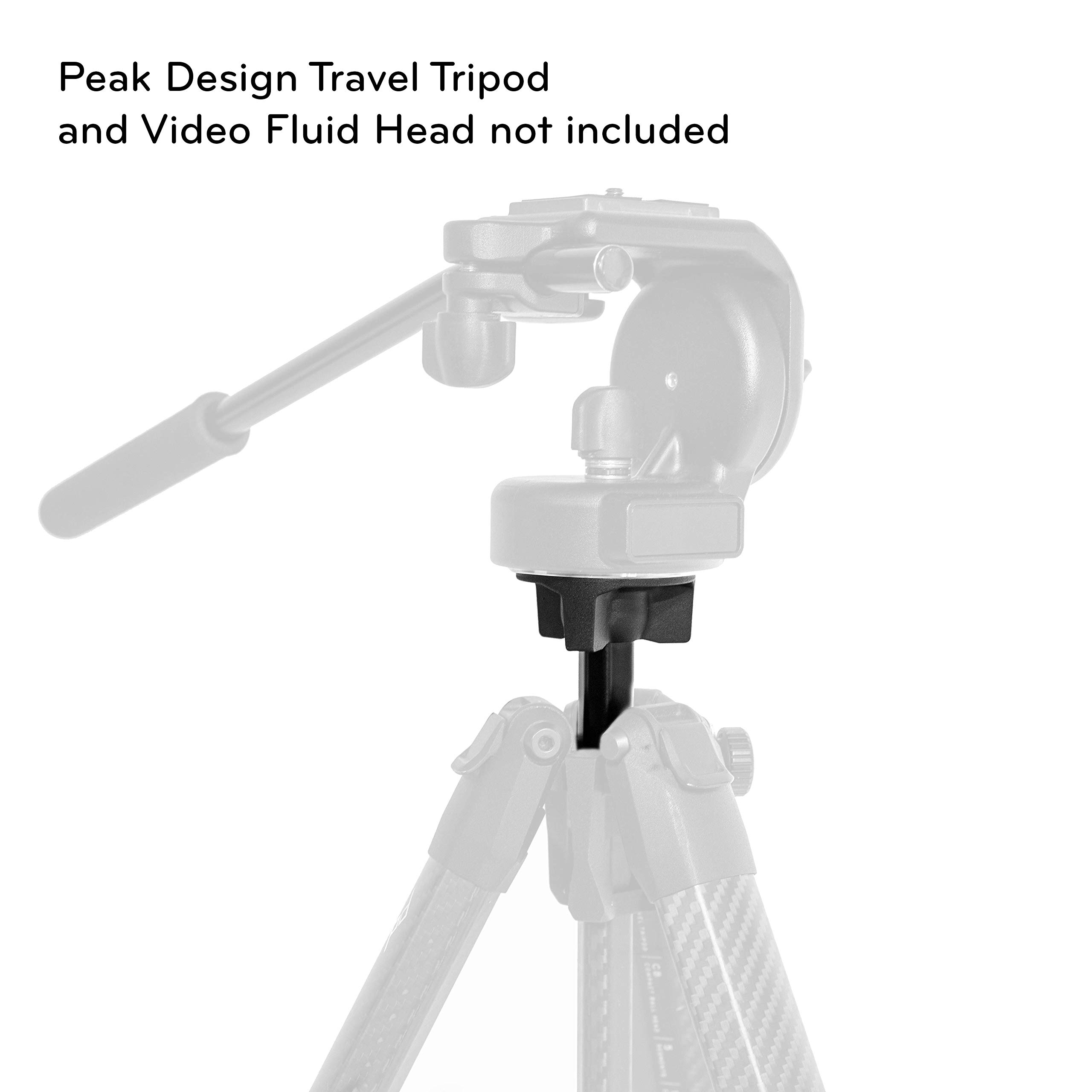 Peak Design Universal Head Adapter for Travel Tripod, 3/8" Thread Mount, Compatible with Carbon & Aluminum Tripods, Includes Hex Wrench, Use Travel Tripod Legs with Any Head - Image 5